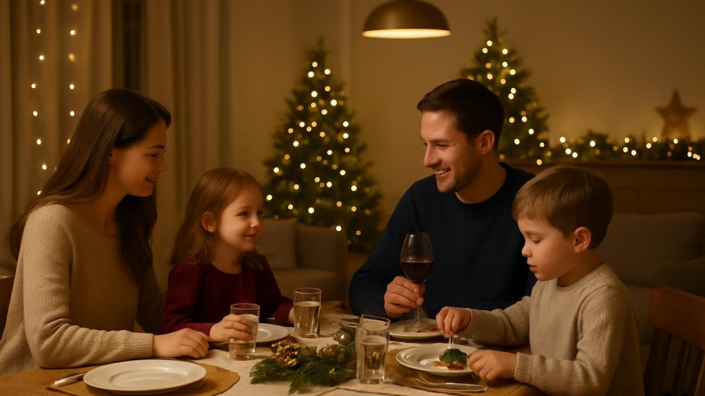 Capodanno con bambini a Sanremo: soggiorni, cena e attività per famiglie Famiglia con bambini in ambiente accogliente per Capodanno